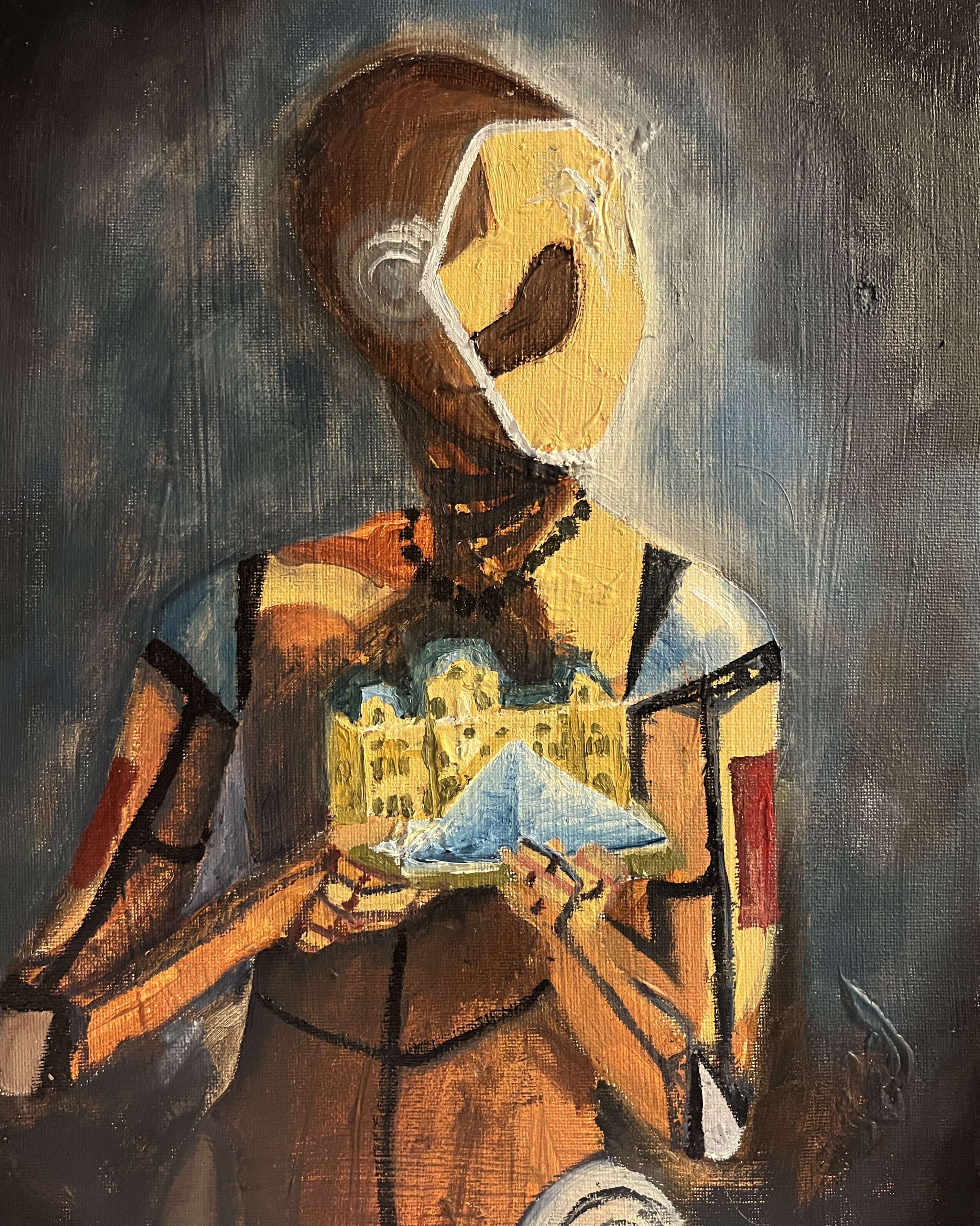 Lady with the Louvre